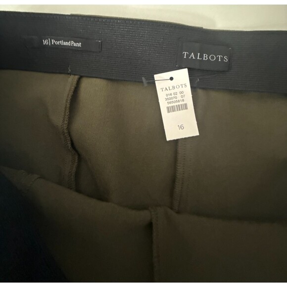 Talbots Portland Pants Green Women's Size 16 NWT - Picture 11 of 13